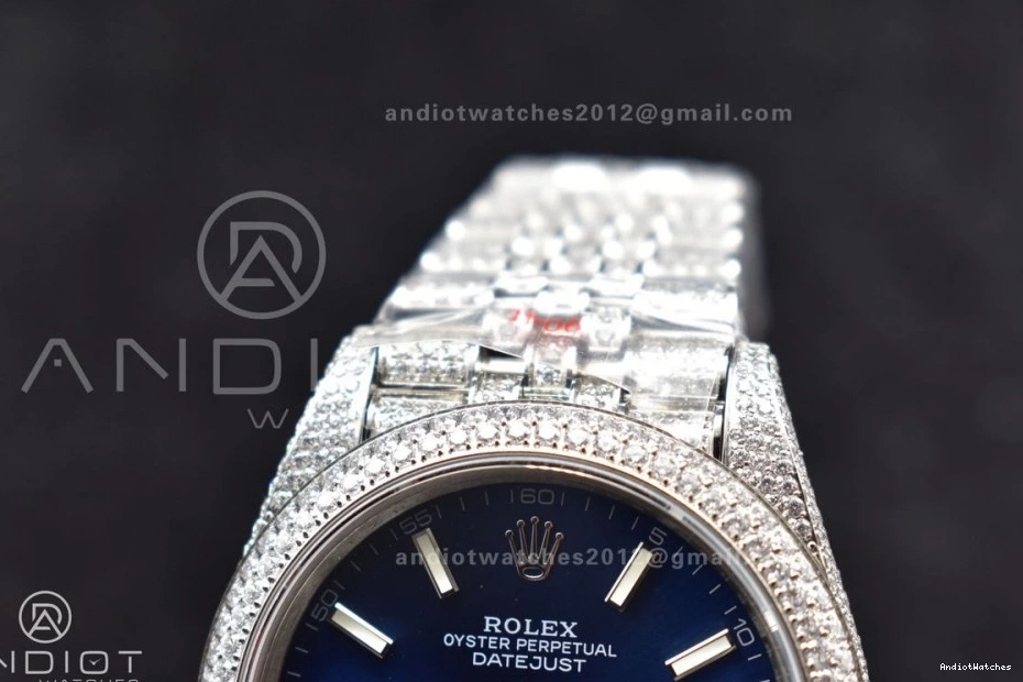 SportInspired Markers DateJust Version Blue Best Stick Diamond 897 JDF 41mm 0413